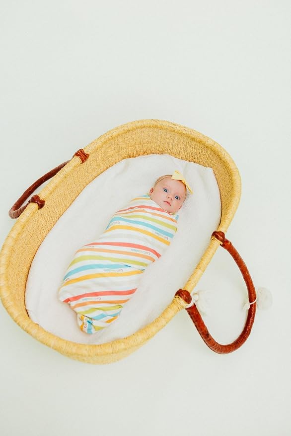 Copper Pearl Swaddle Blankets for Newborns | Soft Stretchy Receiving Blankets - Image 4