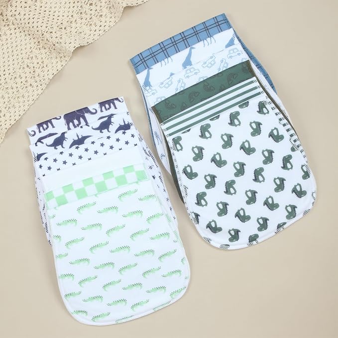 10-Pack Burp Cloths for Baby Boys and Girls - Image 5
