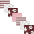 Hudson Baby Unisex Baby Cotton Flannel Receiving Blankets Bundle, Burgundy by HudsonBaby