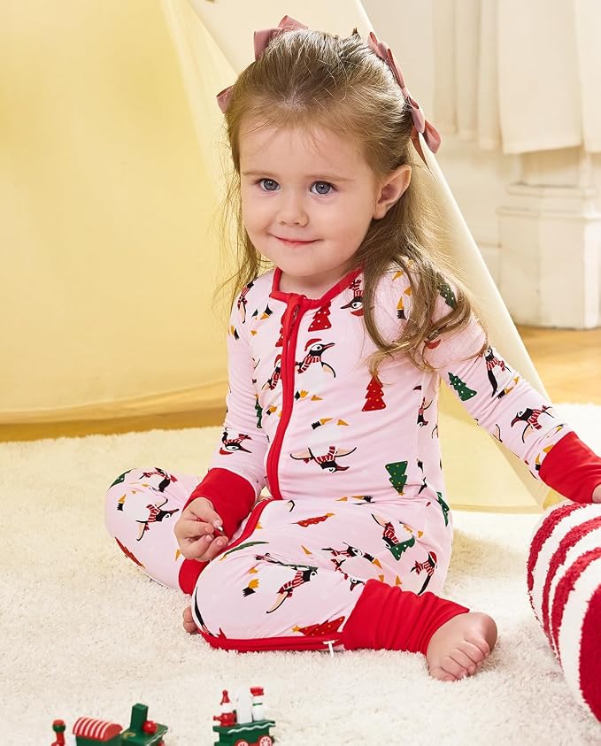 babee Reshinee Viscose Derived from Bamboo Baby Footie Pajamas Convertible - Image 7