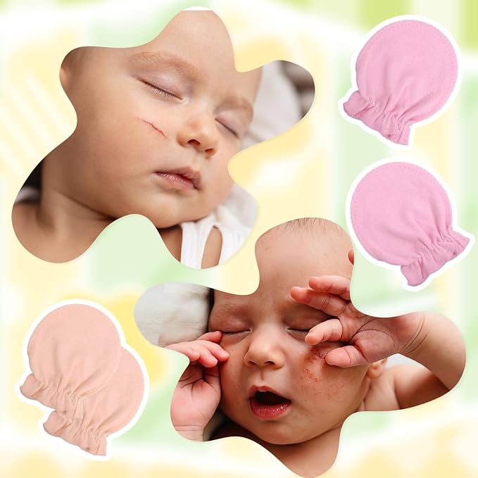 choyaxo 8 Pairs Baby Mittens Infant Mittens Baby Gloves - Image 7