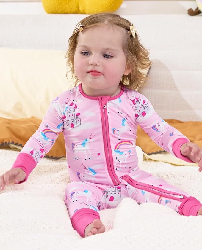 babee Reshinee Viscose derived from bamboo Baby Pajamas Convertible Footie - Image 3