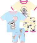 DAUGHTER QUEEN Girls Summer Pajamas Set 4 Pieces 100% Cotton Sleepwear Size 18 by DAUGHTERQUEEN