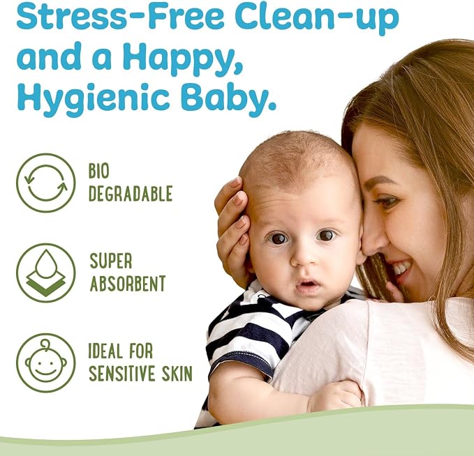 Peekapoo - Disposable Cotton Wash Cloths, Biodegradable, Baby Burp Cloths - Image 5