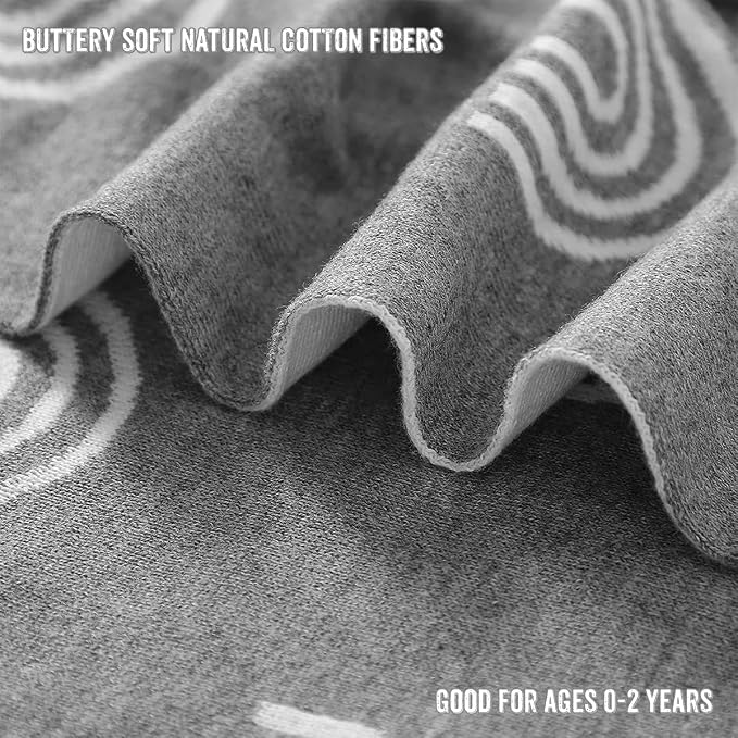 Gender Neutral Receiving Blanket 100% Cotton Buttery Soft Cozy Receiving - Image 5