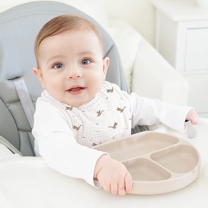 Bearmoss 100% Cotton 10 Pack Muslin Baby Bibs - Image 2
