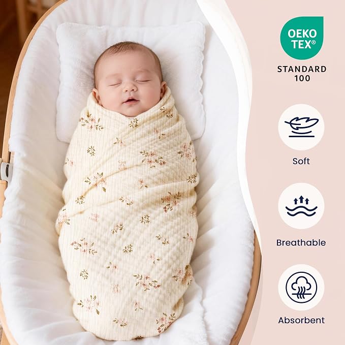 EXQ Home Muslin Swaddle Blankets - Image 3
