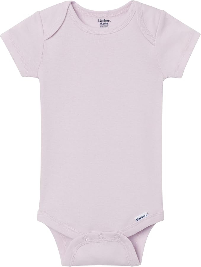 Gerber Baby Boys & Girls 8-Pack Short Sleeve Onesies Bodysuits - Image 4