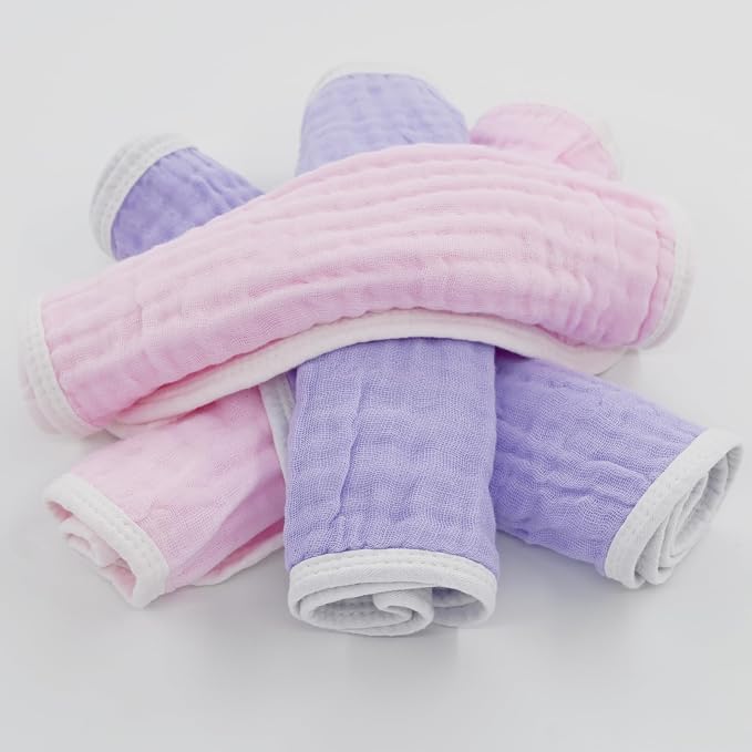 Burp Cloths Large, Muslin Burp Cloths - Image 2