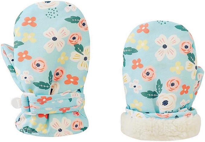 Toddler Gloves Kids Mittens Winter Warm Lined Fleece Gloves Waterproof Snow by Slivery+Color