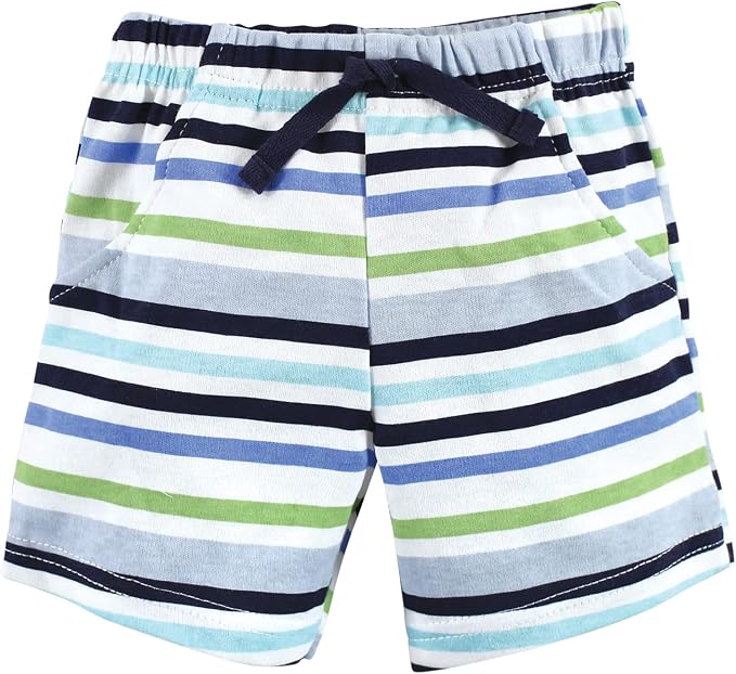 Hudson Baby Unisex Baby Cotton Bodysuit, Shorts and Shoe Set - Image 4