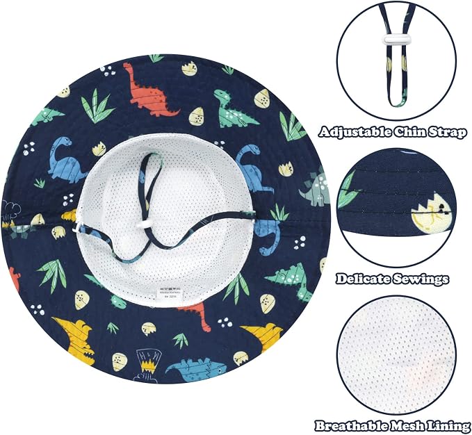 Sarfel Baby Sun Hat Summer Baby Boy Hats UPF 50+ Sun Protection Toddler Hat - Image 2