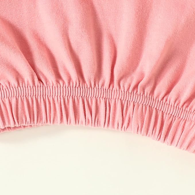 AMAWMW Newborn Baby Girl Little Sister Sleeper Gown Stripe Long Sleeve - Image 7