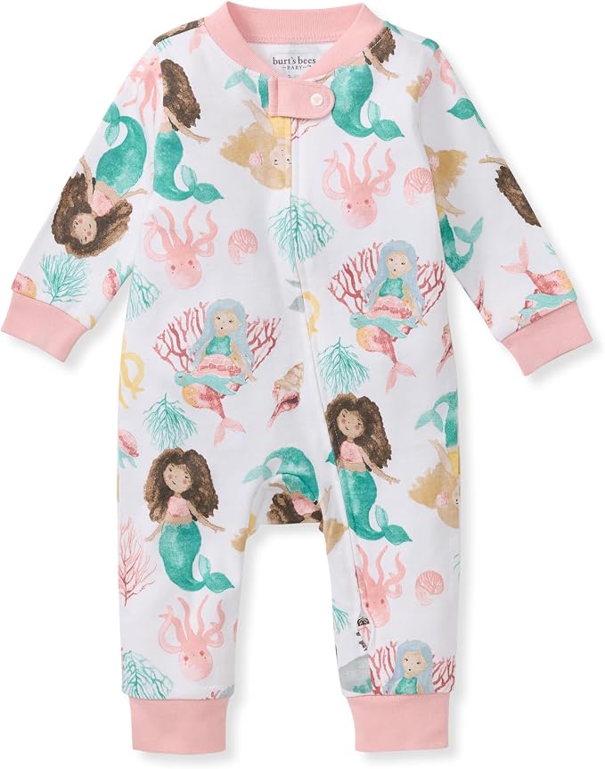 Burt's Bees Baby Unisex Sleep and Play Pajama, Footless One-Piece Zipper PJ | by BurtsBeesBaby