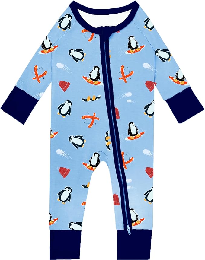 GUISBY Baby Footless Pajamas, Rayon of Bamboo, NB-2T | Rayon of bamboo softness by GUISBY
