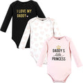 Hudson Baby Baby Girls' Cotton Long-sleeve Bodysuits 3-pack by HudsonBaby