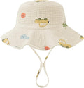 Muslin Baby Sun Hat Sun Protection Baby Toddler Bucket Hats by HONGTEYA