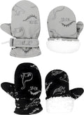Toddler Gloves Kids Mittens Winter Warm Lined Fleece Gloves Waterproof Snow by Slivery+Color