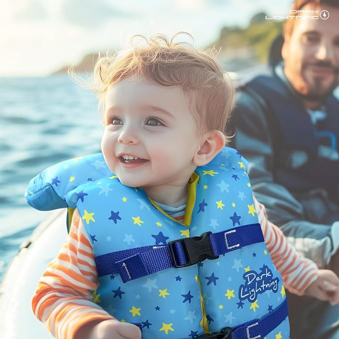 Dark Lightning USCG Approved Infant Life Jacket 0-30 lbs, Toddler Swim Vest and - Image 6