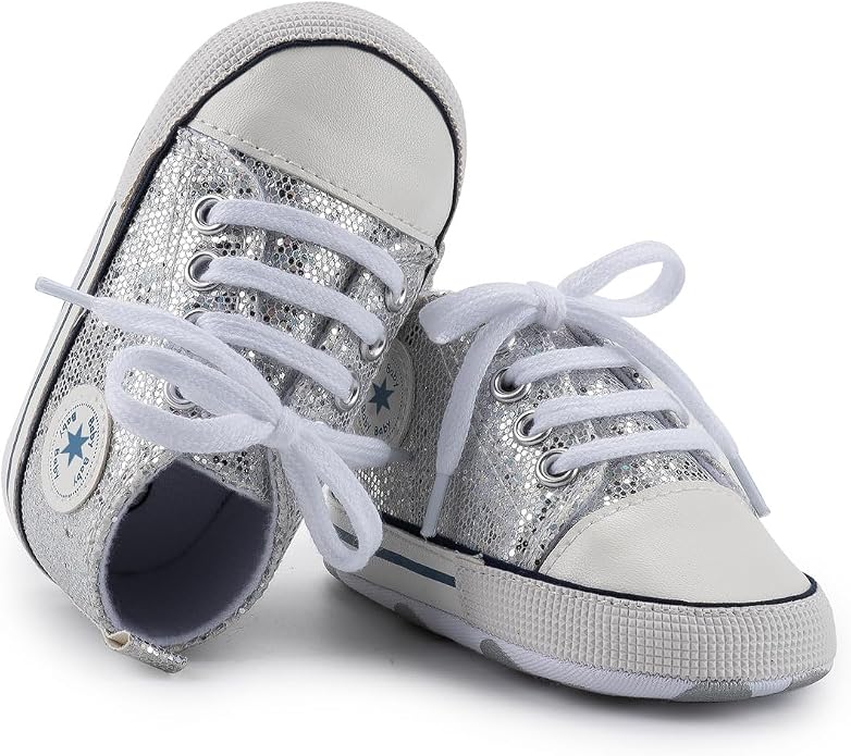 Unisex Baby Girls Boys Canvas High-top Shoes, Newborn Infant Anti-Slip Soft - Image 6