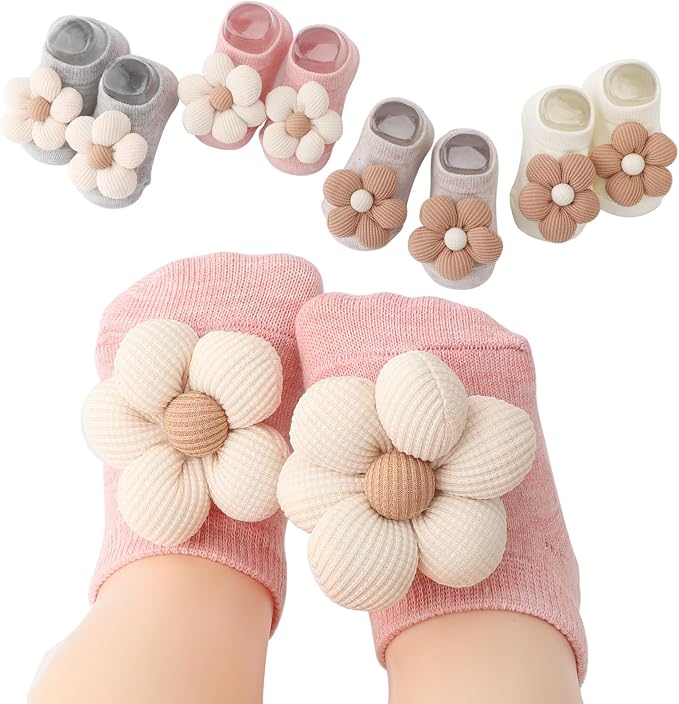DRESHOW BQUBO Baby Girls Toddler Anti Slip Socks - Image 9