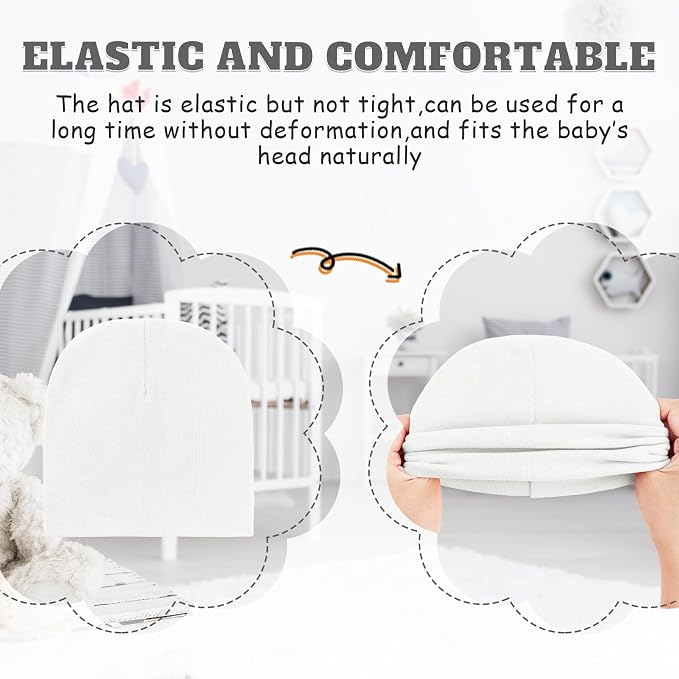 Century Star Baby Beanie Hats Newborn Infant Toddler Beanies - Image 3