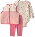 Carter's Baby Girls' 3-piece Bodysuit Pant Sets by Carters