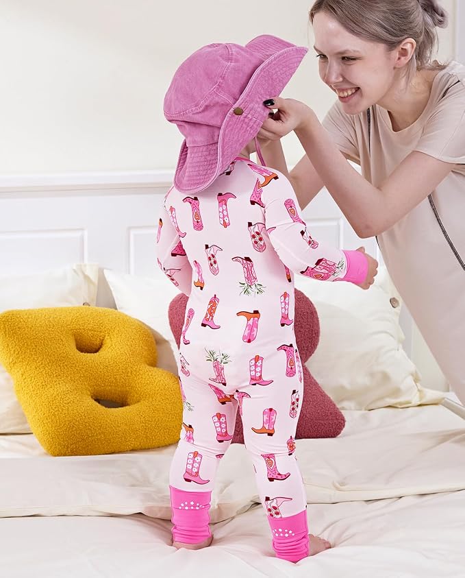 babee Reshinee Viscose derived from bamboo Baby Pajamas Convertible Footie - Image 3