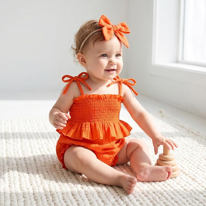Baby Girl Romper Ruffle Newborn Girl Bodysuit Jumpsuit Baby Girl Clothes Outfit - Image 4