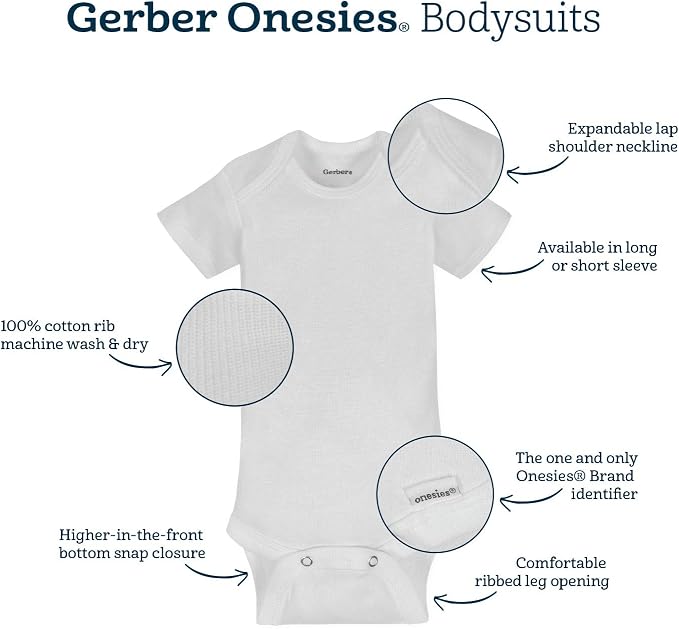 Onesies Brand Baby Boys & Girls 6-Pack Long Sleeve Bodysuits - Image 4