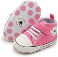 Unisex Baby Girls Boys Canvas High-top Shoes, Newborn Infant Anti-Slip Soft by KKIIDDSS