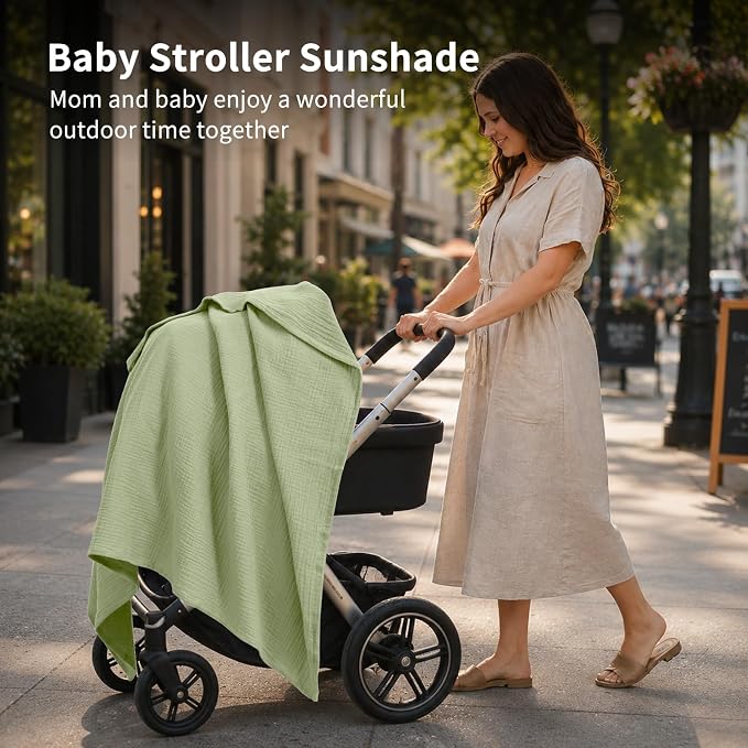 NESTALLY Cocoon Muslin Swaddle Blankets 3 Pack, Soft Breathable Large 47"x47" - Image 7