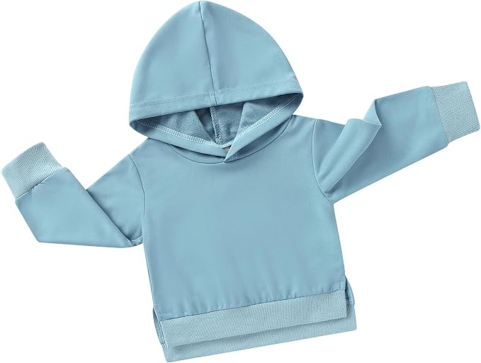 Happy Town Toddler Baby Boy Girl Sweatshirt Hoodie Pullover Fall Outfits Solid by HappyTown