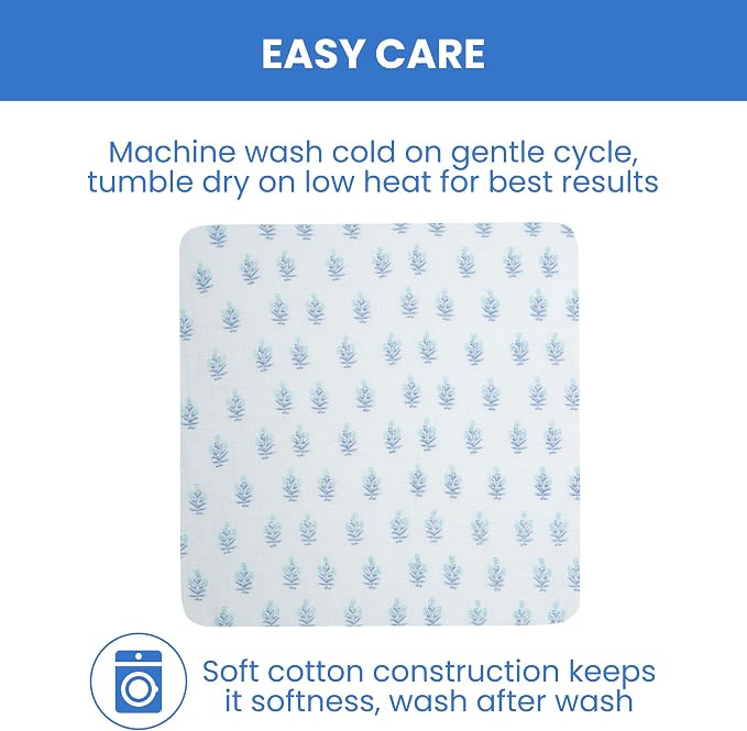 Delta Children 100% Cotton Muslin Baby Receiving Blankets - Image 7