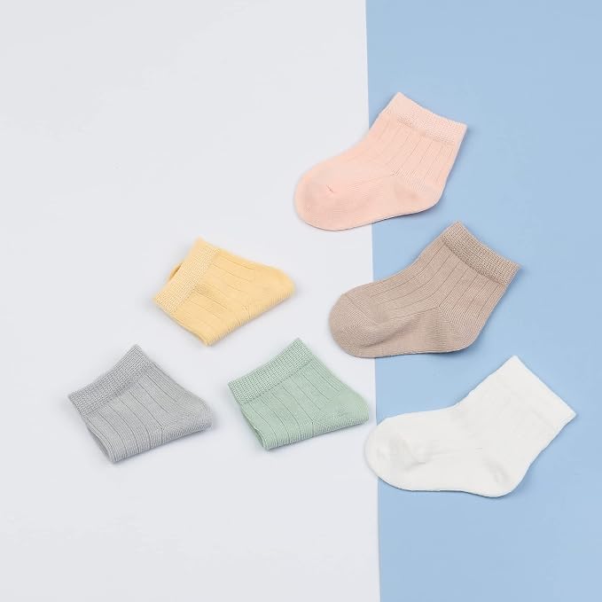 6 Pairs Baby Girls Socks - Image 6