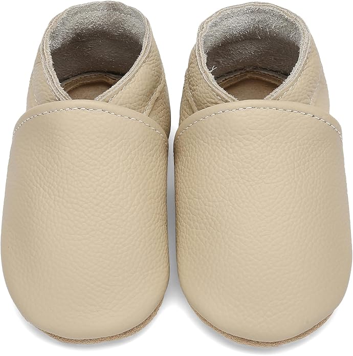 Genuine Leather Baby Booties Soft Sole Toddler Walking Shoes by Aijoviko