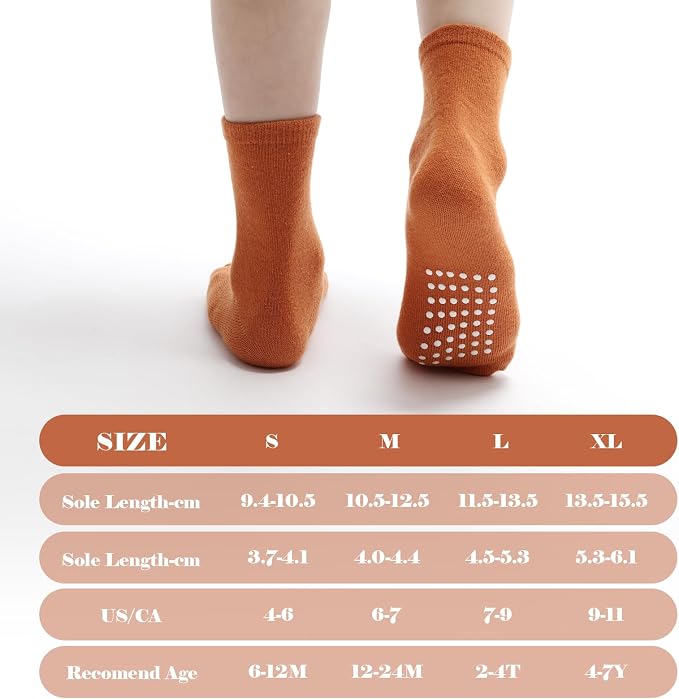 Baby Toddlers Crew Socks with Non-Slip Grip 12 Pack Cotton Stretch Socks | Soft - Image 5