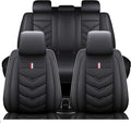 Leather Car Seat Covers Fit for LR Range Rover Sport 2023-2025, 5 Seater Waterproof and Wear-Resistant Seat Cover Interior Accessories(Full Set,Black)