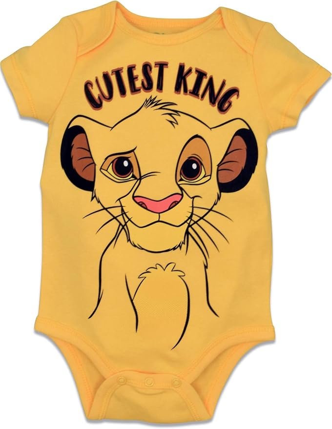 Disney Baby 5-Pack Short Sleeve Bodysuits Newborn to Infant - Image 8