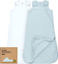 2-Pack Organic Baby Sleep Sacks, 100% Cotton 0.5TOG by KeaBabies