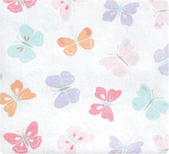 Hudson Baby Unisex Baby Cotton Flannel Receiving Blankets Bundle, Pastel - Image 3