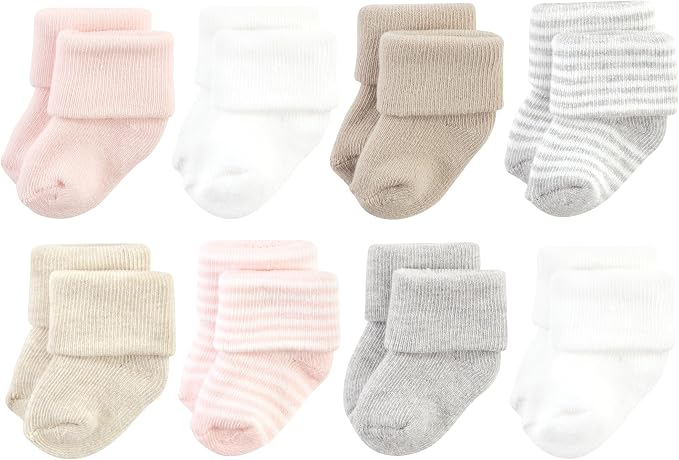 Hudson Baby Baby 8-pack Cotton Rich Newborn and Terry Socks by HudsonBaby