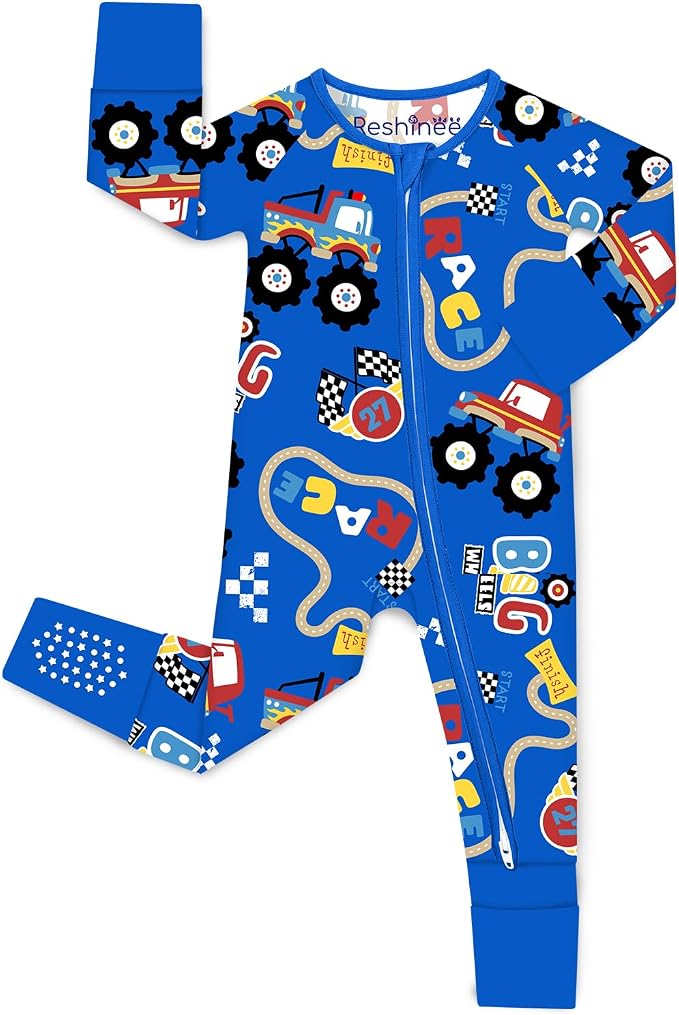 babee Reshinee Bamboo Viscose Baby Footie Pajama, Zipper Sleeper Boys Girls | by babeeReshinee