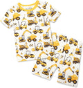 babee Reshinee Bamboo Viscose Toddler Boys Pajamas Set, Short Sleeve Kids by babeeReshinee