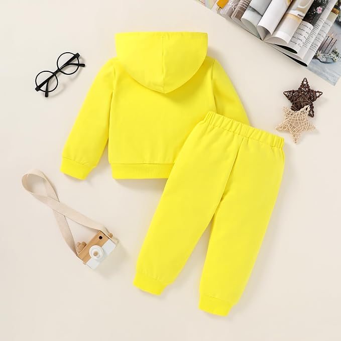 Happy Town Baby Fall Outfits for Girl Boy Long Sleeve Hoodie Top and Long - Image 3