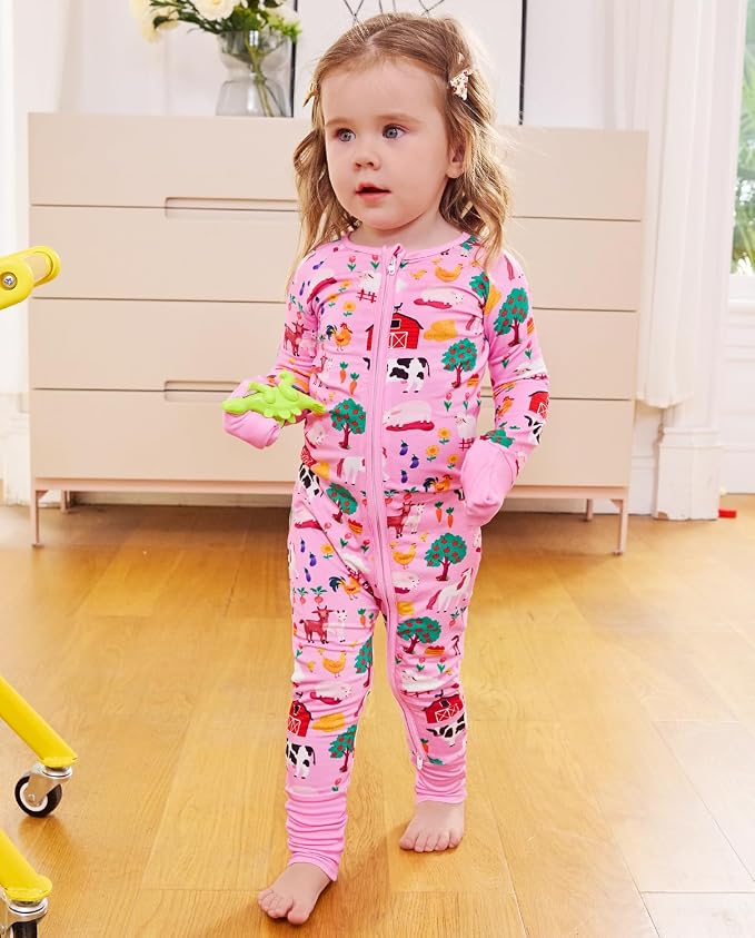babee Reshinee Viscose derived from bamboo Baby Pajamas Convertible Footie - Image 5