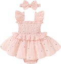 YOUNGER TREE Baby Girl Clothes Ruffle Romper Boho Dress Summer Cake Smash by YOUNGERTREE