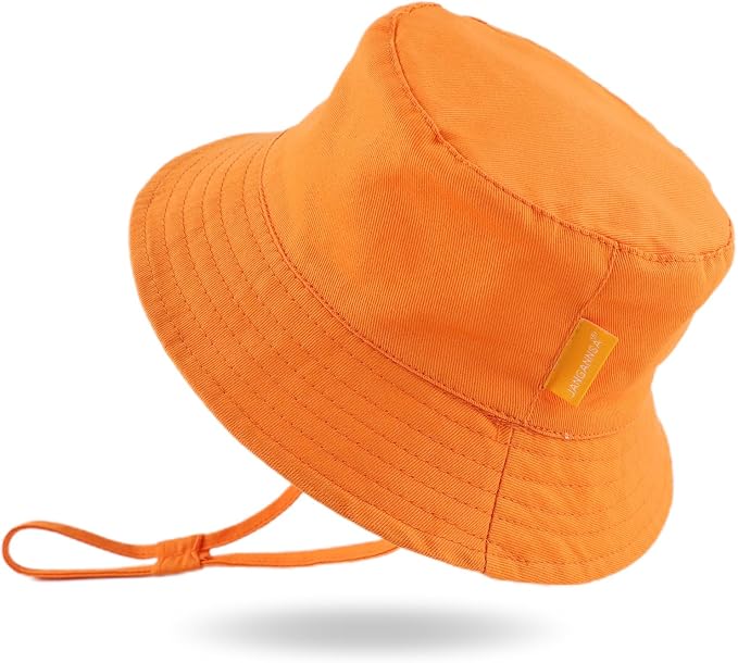 JANGANNSA Cotton Baby Sun Hat Infant Toddler Boys Girls Bucket Hats Summer Sun by JANGANNSA