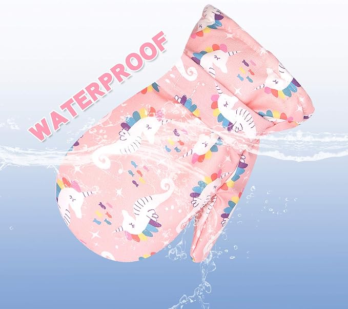 BAVST Toddler Waterproof Mittens Fleece Lined Baby Boys Girls Winter Warm Glove - Image 3