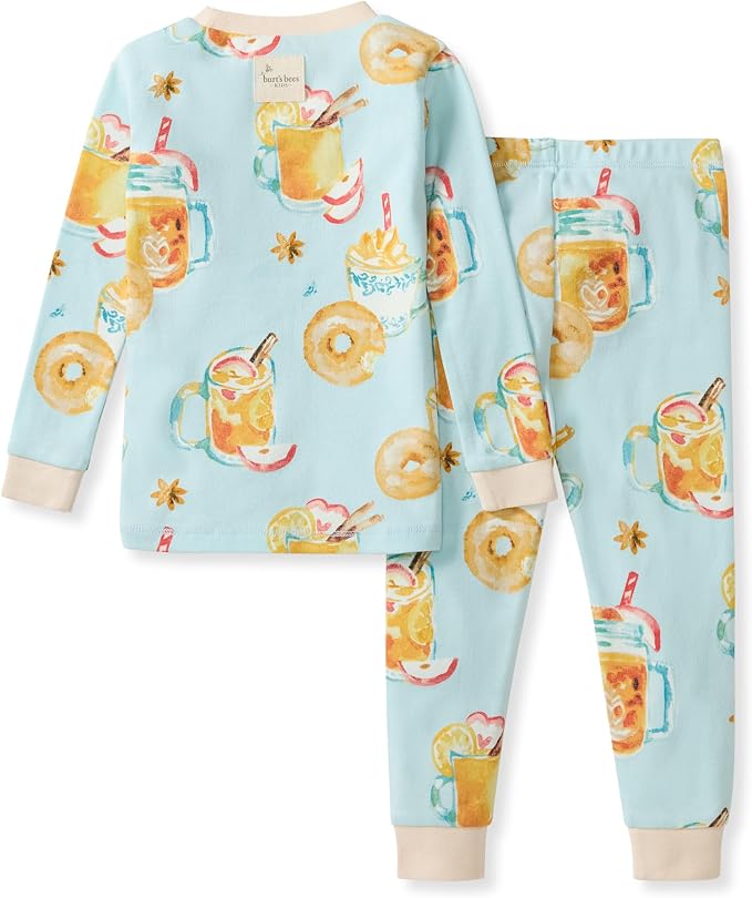 Burt's Bees Baby Girls Organic Cotton Pajamas, Toddler PJ Set, 2-PC | Soft - Image 2
